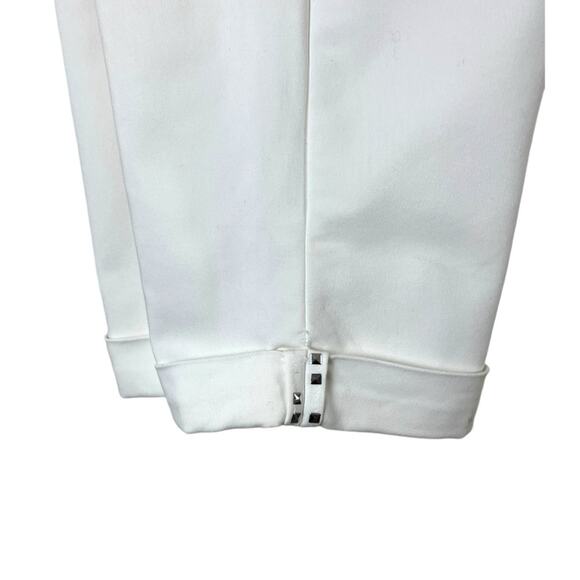 Style & Co. White Crop Pants Cuffed Mid Rise Stretch Women’s Plus Size 14 - Picture 7 of 9